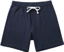 48 Bulk Mens Cotton Fleece 3 Pocket Shorts Navy Size Medium