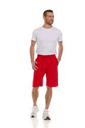 96 Bulk Mens Cotton Fleece 3 Pocket Shorts Red Size 3X-Large