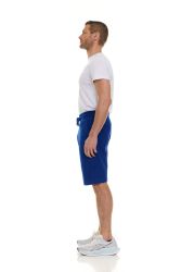 120 Bulk Mens Cotton Fleece 3 Pocket Shorts Royal Blue Size Large