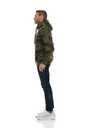 12 Bulk Cotton Fleece Hooded Camo Printed Hoodie Size Small