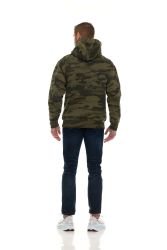 3 Bulk Cotton Fleece Hooded Camo Printed Hoodie Size Xsmall