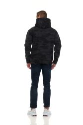 3 Bulk Cotton Fleece Hooded Black Camo Printed Hoodie Size 2xlarge