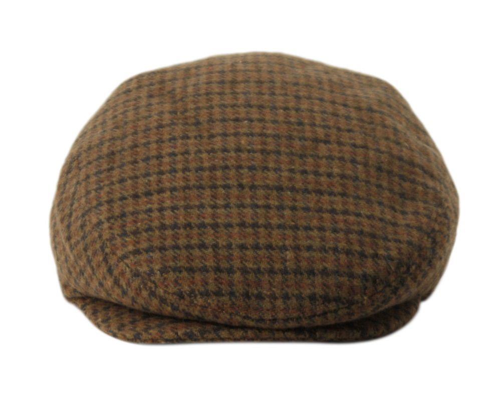6 Bulk Brushed Wool Plaid Ivy Caps W/cloth Fabric Lining Assorted