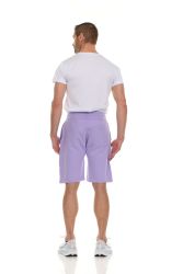 96 Bulk Mens Cotton Fleece 3 Pocket Shorts Lavender Size Small