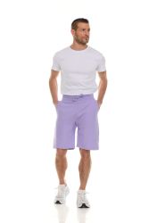 48 Bulk 48 Wholesale Mens Cotton Fleece 3 Pocket Shorts Lavender Size 2X-Large - WSD