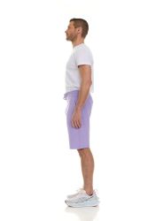 120 Bulk Mens Cotton Fleece 3 Pocket Shorts Lavender Size 3X-Large