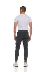 108 Bulk Mens Cotton Fleece Zipper Jogger Heather Charcoal Assorted Sizes S-3x