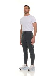 108 Bulk Mens Cotton Fleece Zipper Jogger Heather Charcoal Assorted Sizes S-3x