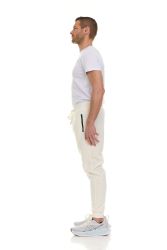108 Bulk Mens Cotton Fleece Zipper Jogger Natural Assorted Sizes Med To 2x