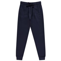 24 Bulk Womens Fleece Lined Jogger With Pocket In Navy Size Medium
