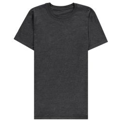 72 Bulk Men's Cotton Short Sleeve T-Shirt Size 3XL - Black And Gray