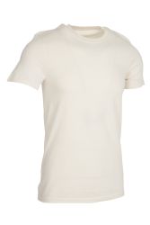 144 Bulk Men's Cotton Short Sleeve T-Shirt Size Xl - Gray And White