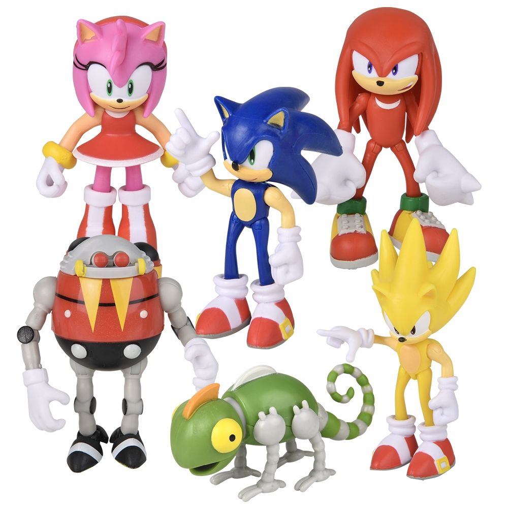 24 Bulk Sonic The Hedgehog Figurines 2.5 inch 12ct