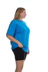 96 Bulk Womens Oversized Cotton Crew Neck Short Sleeve T-Shirts assorted colors , 4X-Large