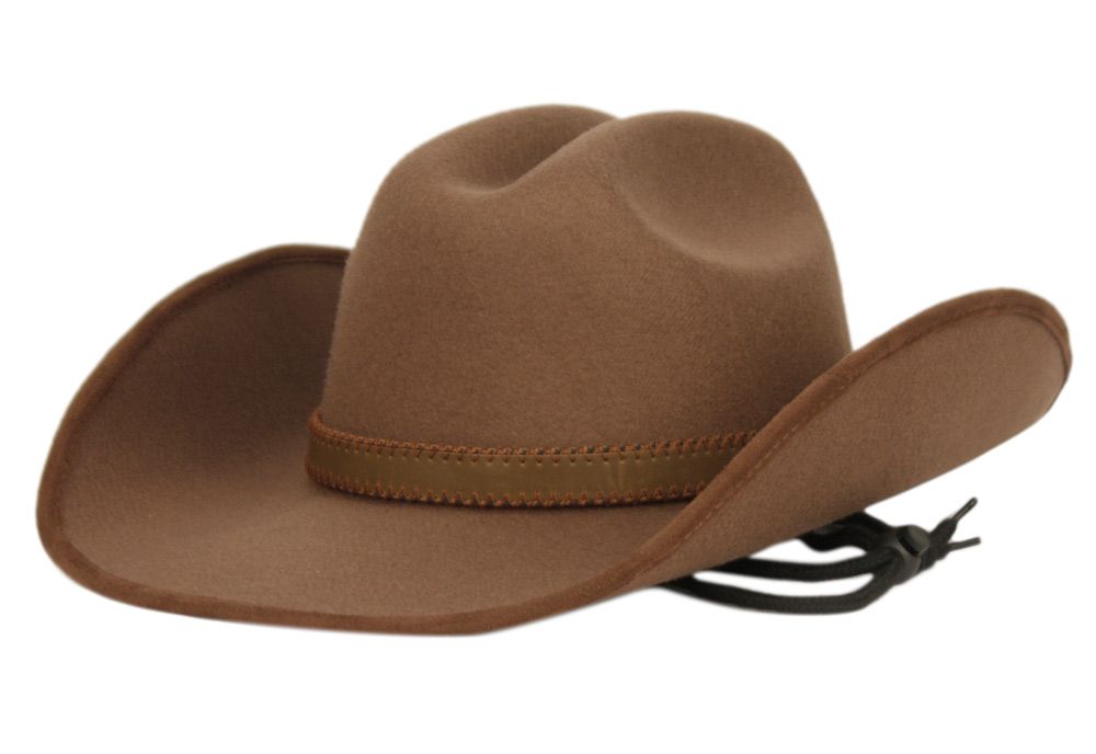 12 Bulk Poly Felt Western Cowboy Hats W/decoration Band Assorted