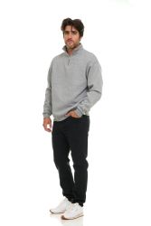 72 Bulk Mens Cotton Fleece Line Quarter Zip Sweat Shirt Assorted Colors Size 3xl