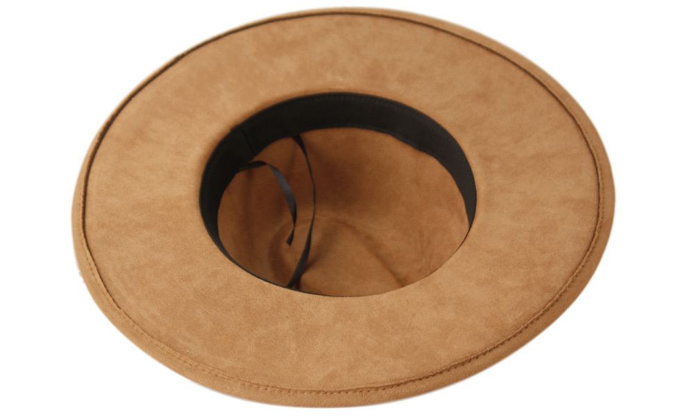 6 Bulk Wide Brim Fashion Fedora With Braided Band Assorted