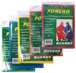 240 Bulk Yacht And Smith Adults Unisex Assorted Color Rain Poncho