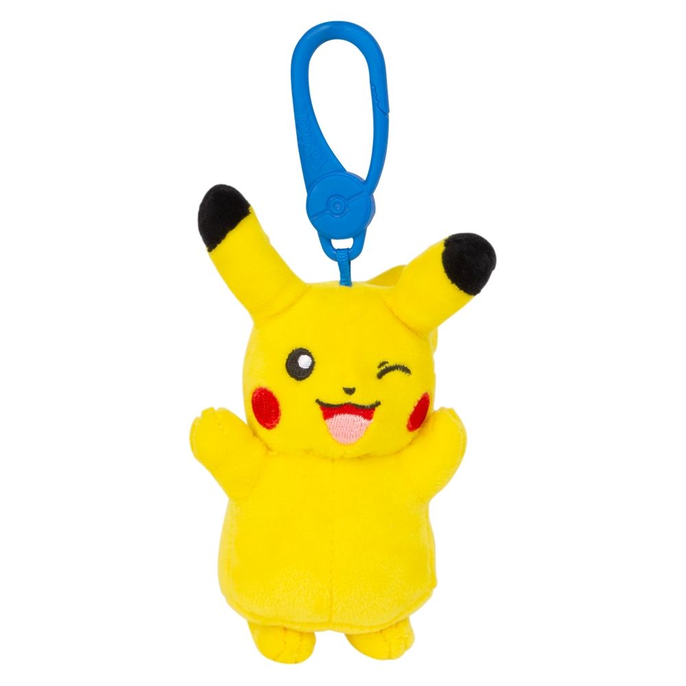12 Bulk Pokemon Backpack Clip Plush Assortment 3.5 inch 12ct