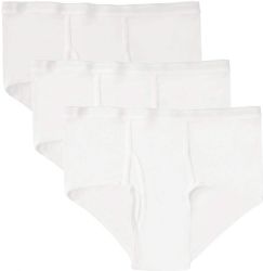 576 Bulk Yacht And Smith Mens Cotton White Brief Size Medium