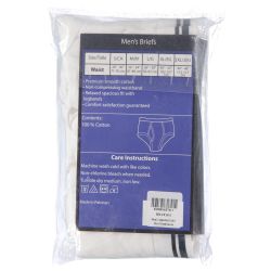 72 Bulk Yacht And Smith Mens Cotton White Brief Size 2x Large