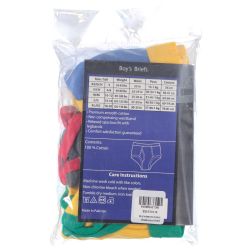 36 Bulk Yacht And Smith Boys Cotton Underwear Briefs In Assorted Colors, Size xl