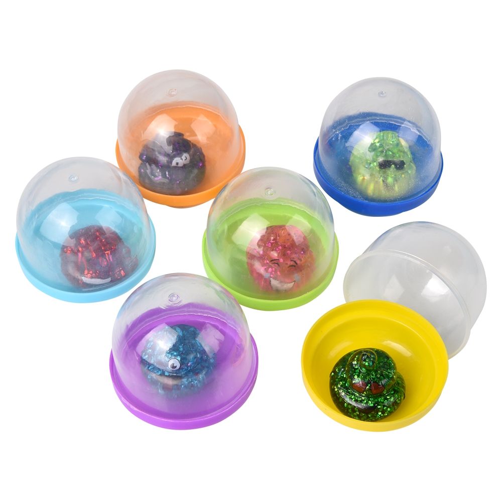 250 Bulk 1.1-inch Glitter Poop In 2-inch Capsule