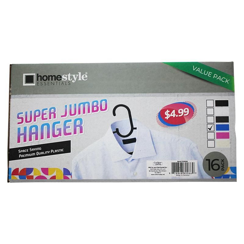 8 Bulk 16 Pack Blue Plastic Box Hangers