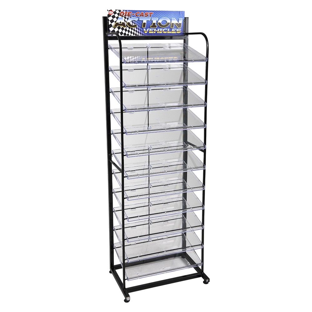 Bulk Metal Display Rack 56" For Die Cast Cars