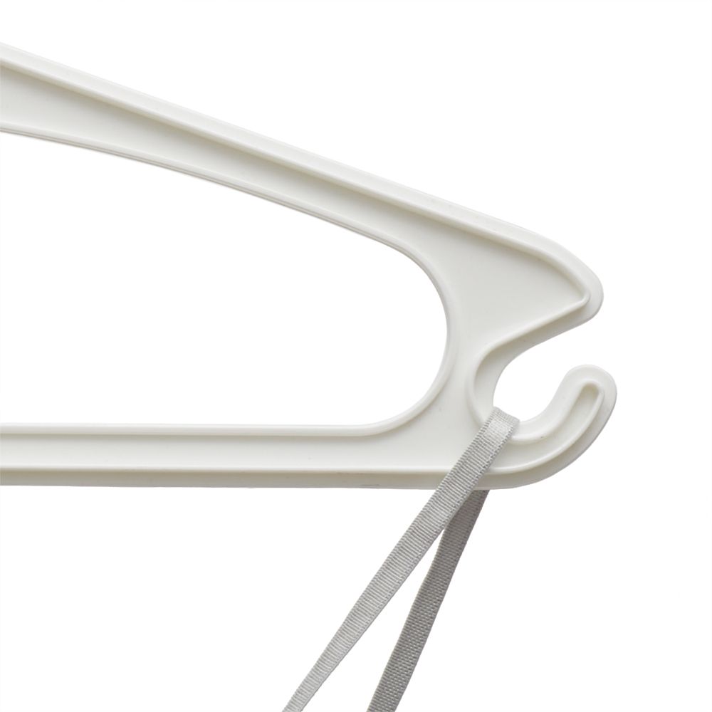 20 Bulk 10 Piece Plastic Hanger Set, White