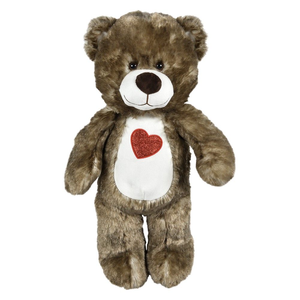 18 Bulk 20" Cotton Candy Natural Heart Bears