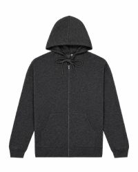 18 Bulk Mens Sponge Fleece Dtm Full Zip Hoodie Dark Gray Heather Size Small