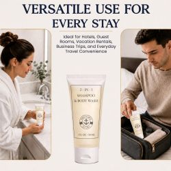150 Bulk Yacht & Smith 2 In 1 Shampoo And Body Wash 1oz Bottle