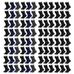 96 Bulk Unisex Crew Wholesale Thermal Sock, Size 9-13 In 3 Assorted Colors