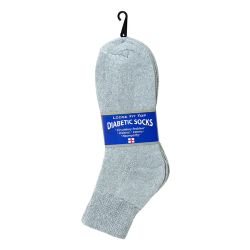 120 Bulk Ankle Loose Fit Diabetic Wholesale Socks Size 10-13 In 3 Assorted Colors