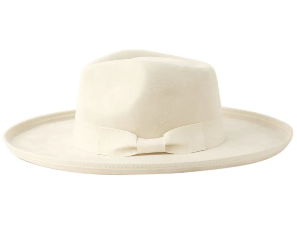 6 Bulk Wide Brim Fashion Fedora With Grosgrain Band Assorted
