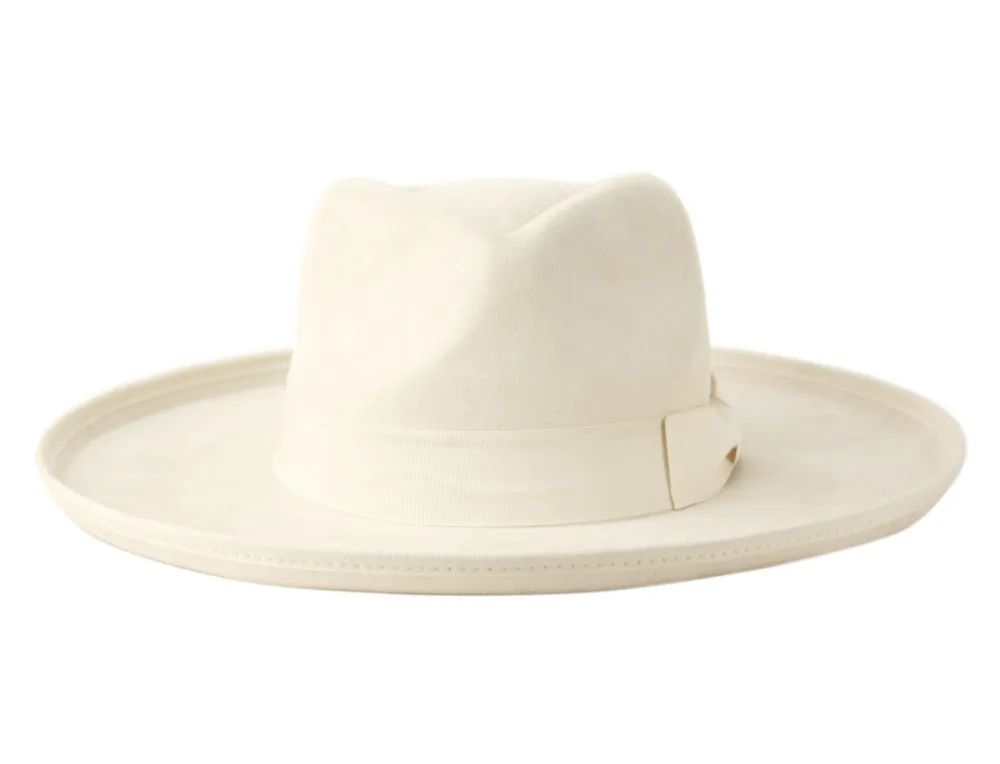6 Bulk Wide Brim Fashion Fedora With Grosgrain Band Assorted