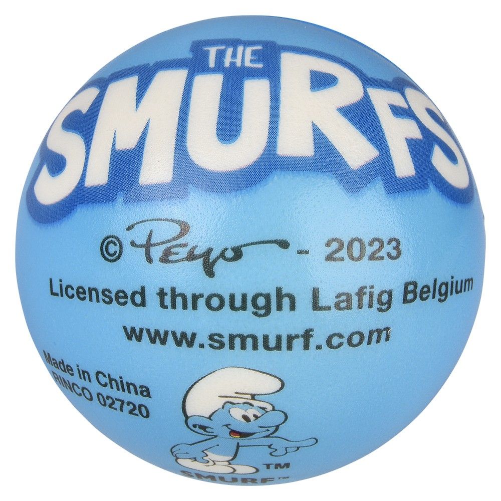 144 Bulk (t) 3" Smurfs Foam Ball
