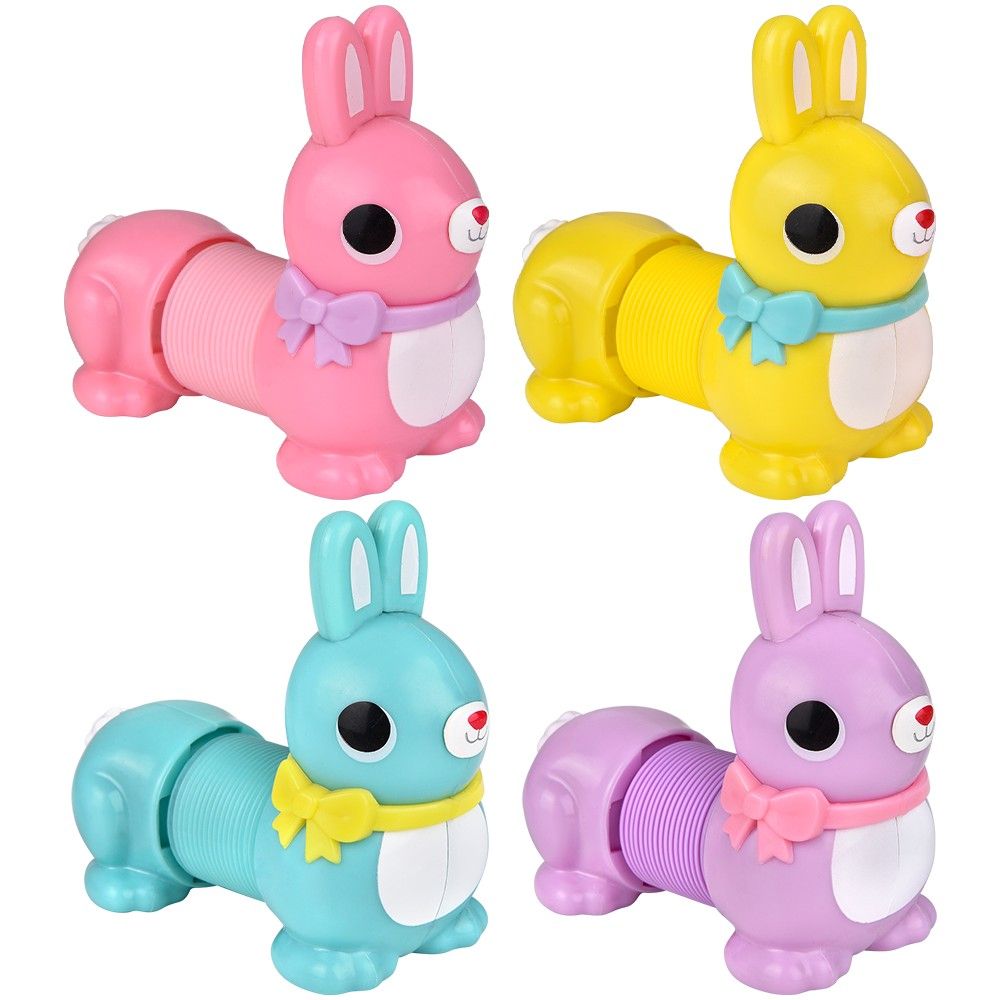 108 Bulk Easter Bunny Fidget Pop Tube 7 inch