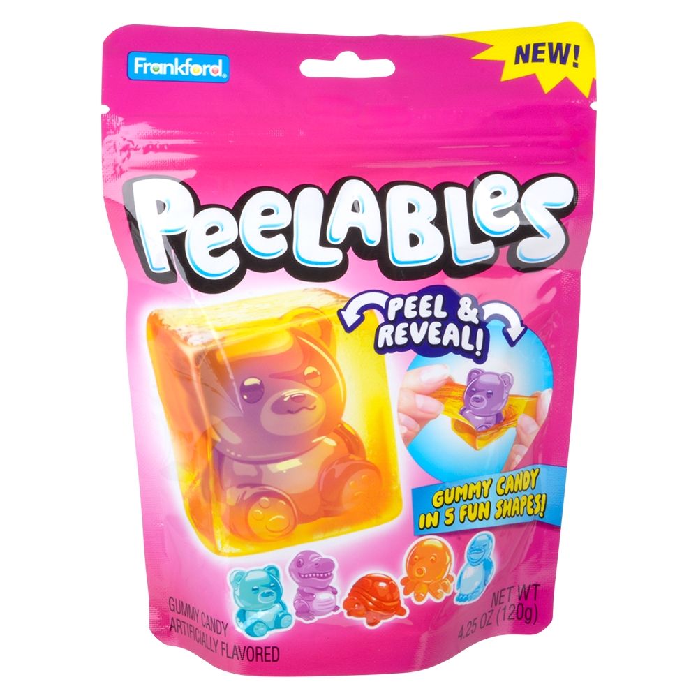 9 Bulk Peelables Animals Gummy Bag 4.25oz