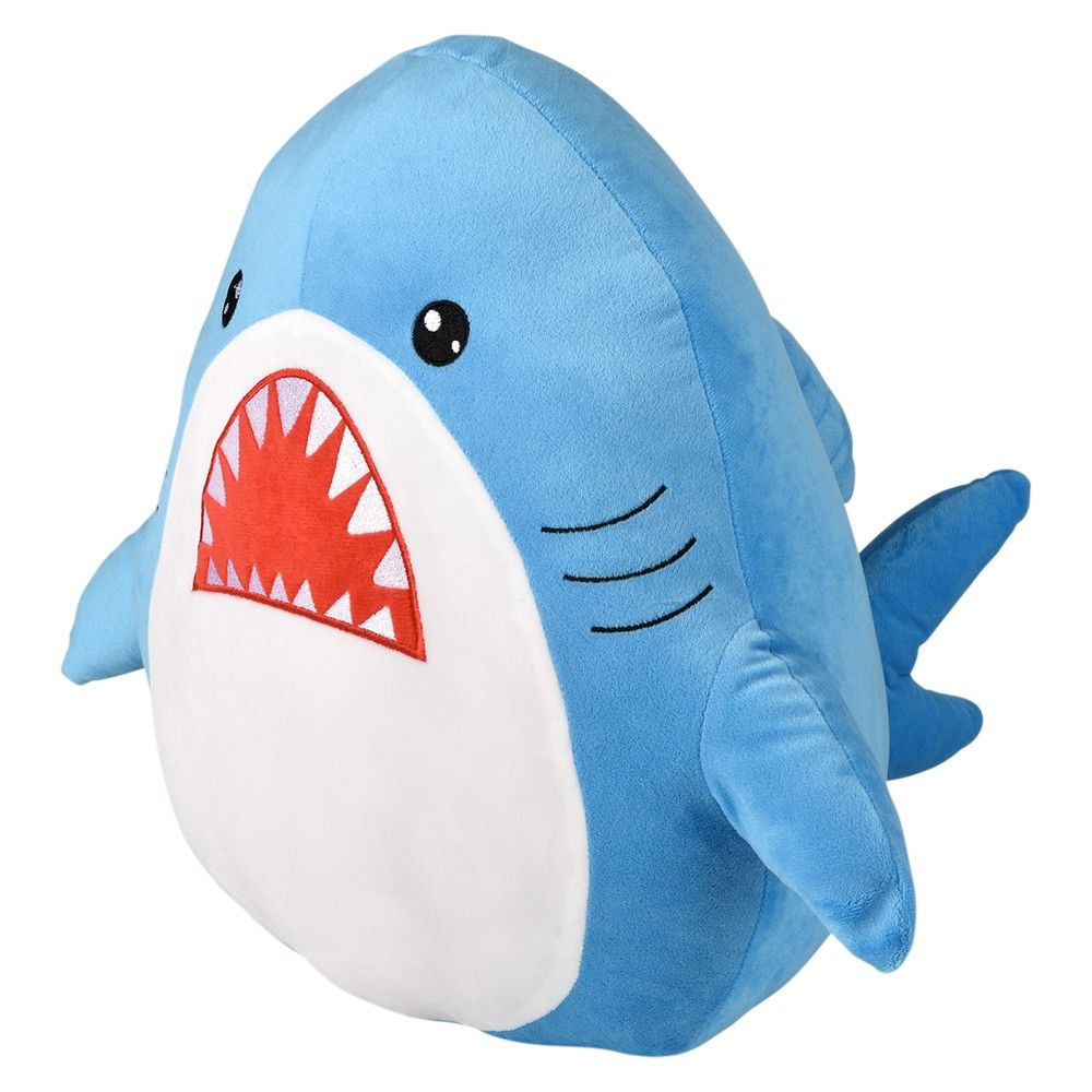 4 Bulk 16" Shark Plush Pillow