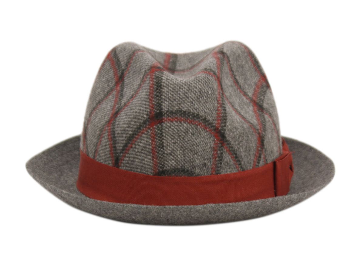 6 Bulk Richman Brothers Plaid Wool Fedora With Band Assorted