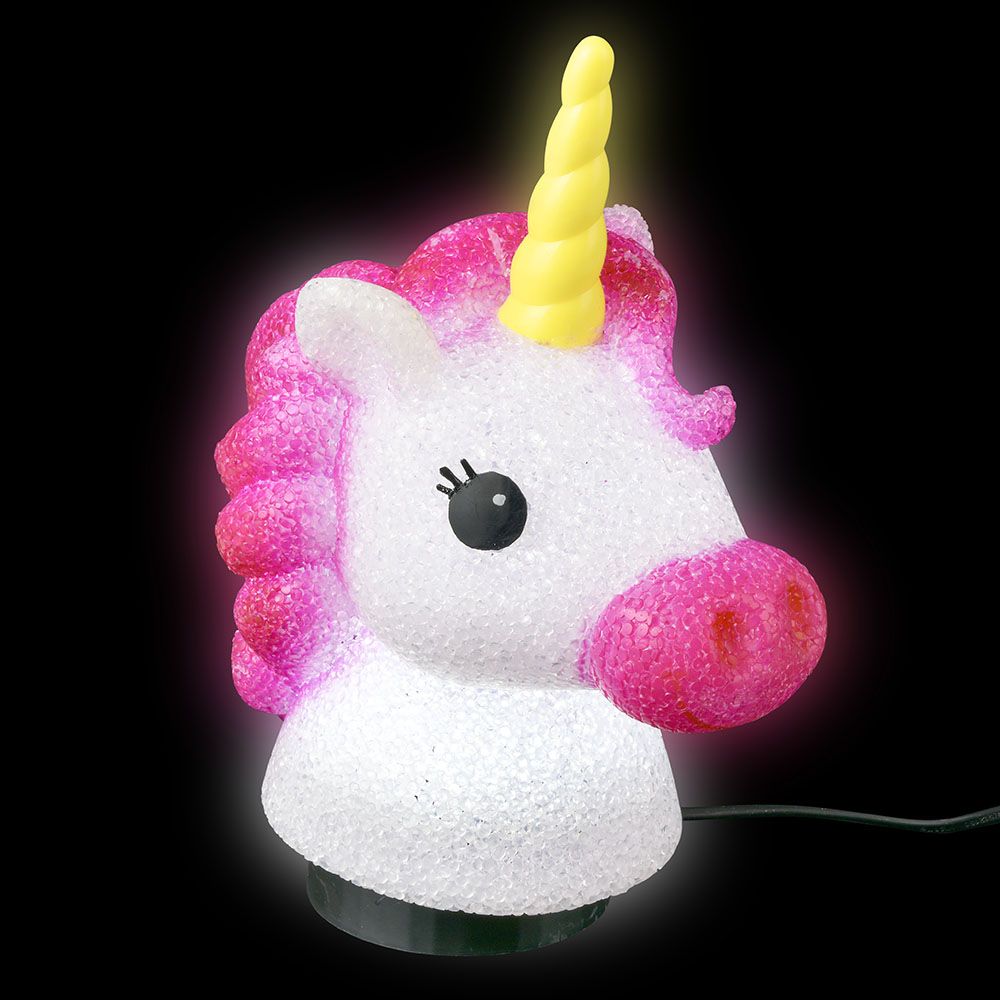 12 Bulk (t) 7.5" Sparkle Unicorn Lamp