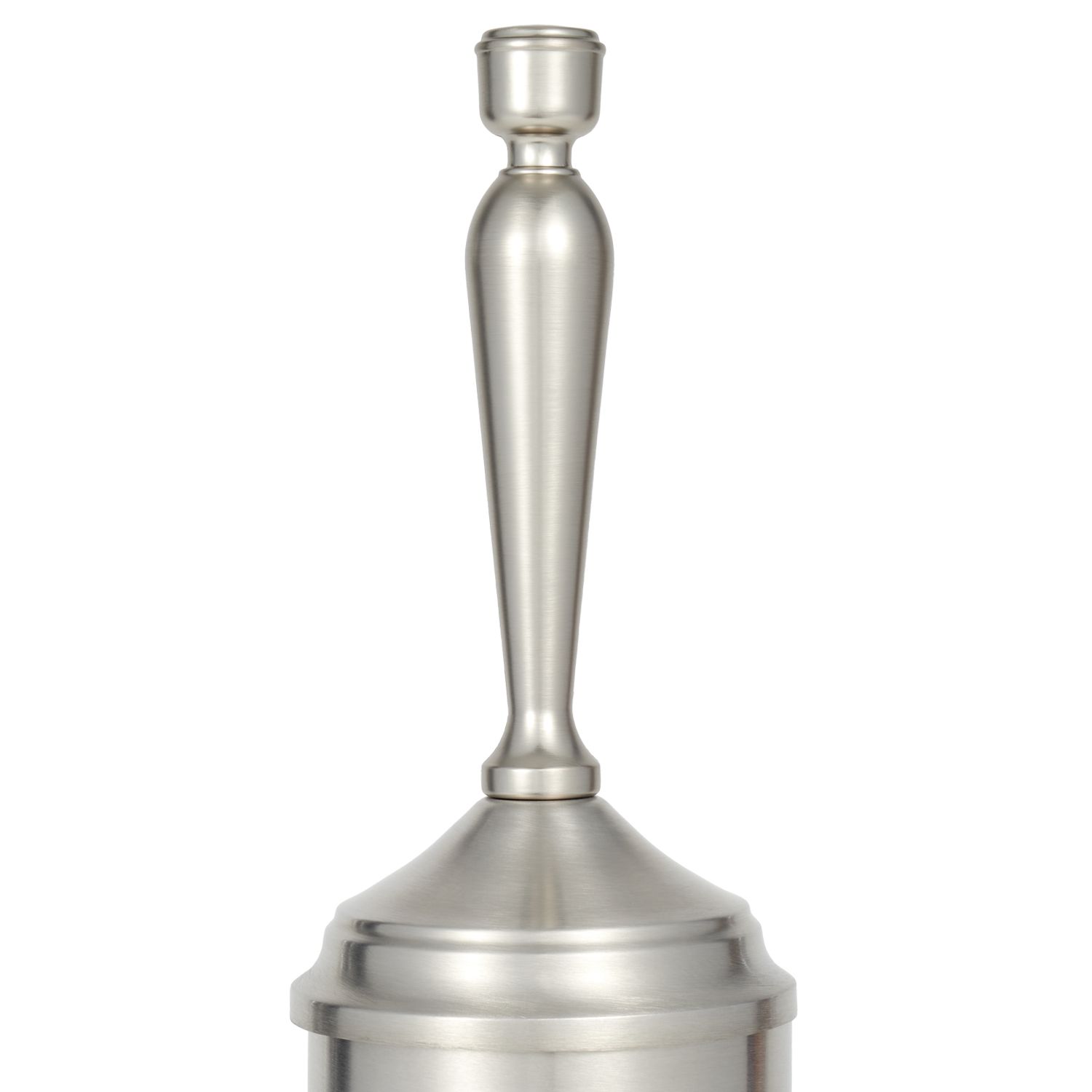 6 Bulk Empire Brushed Stainless Steel Toilet Bowl Brush And Holder, Silver