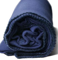 12 Bulk Yacht & Smith Fleece Blankets In Navy Blue 50x60"