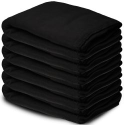 12 Bulk Yacht & Smith Fleece Blankets In Black 50x60 Inches