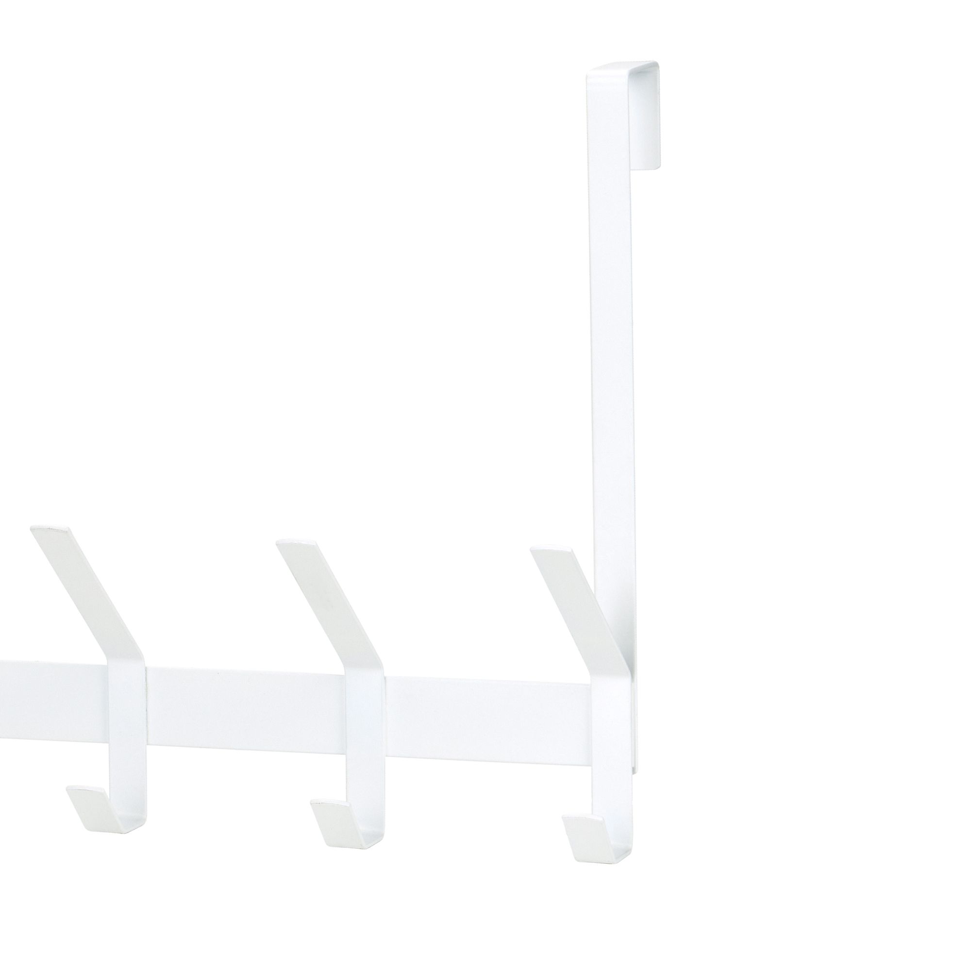 12 Bulk Over The Door Hanging Rack With 6 Double Hooks, White