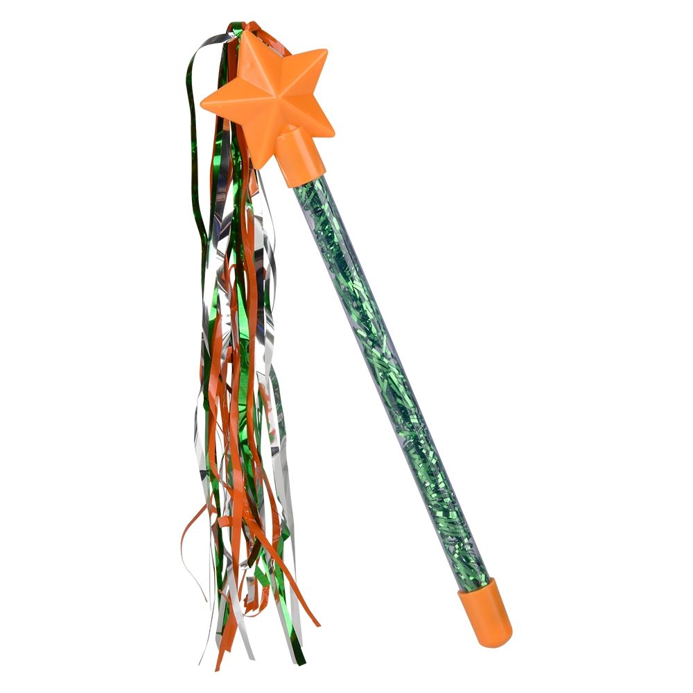 360 Bulk St. Patrick's Day Star Tinsel Wand 9"
