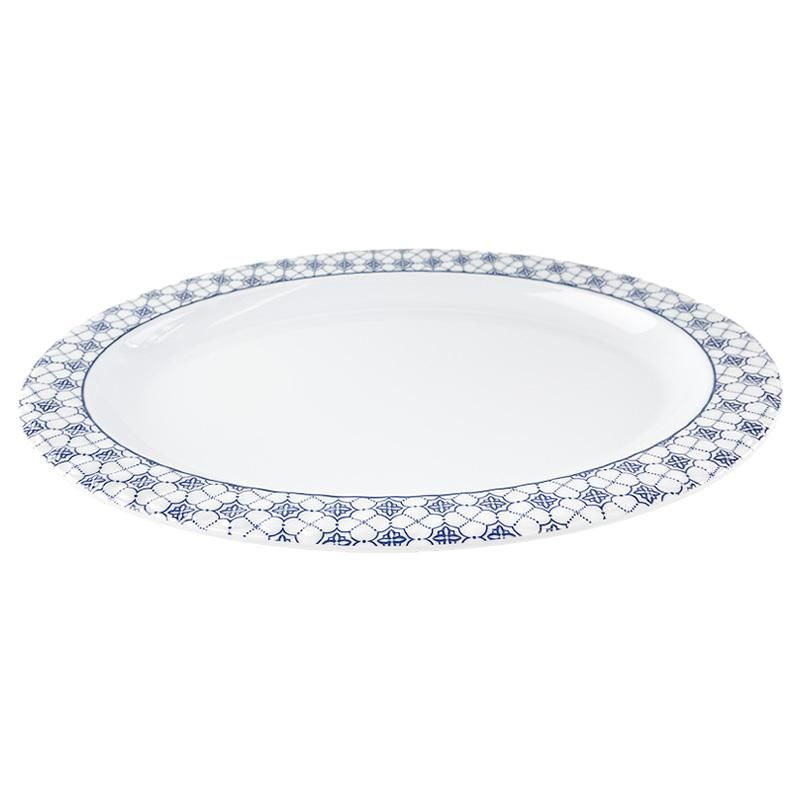 24 Bulk 14" Clover Melamine Oval Plate