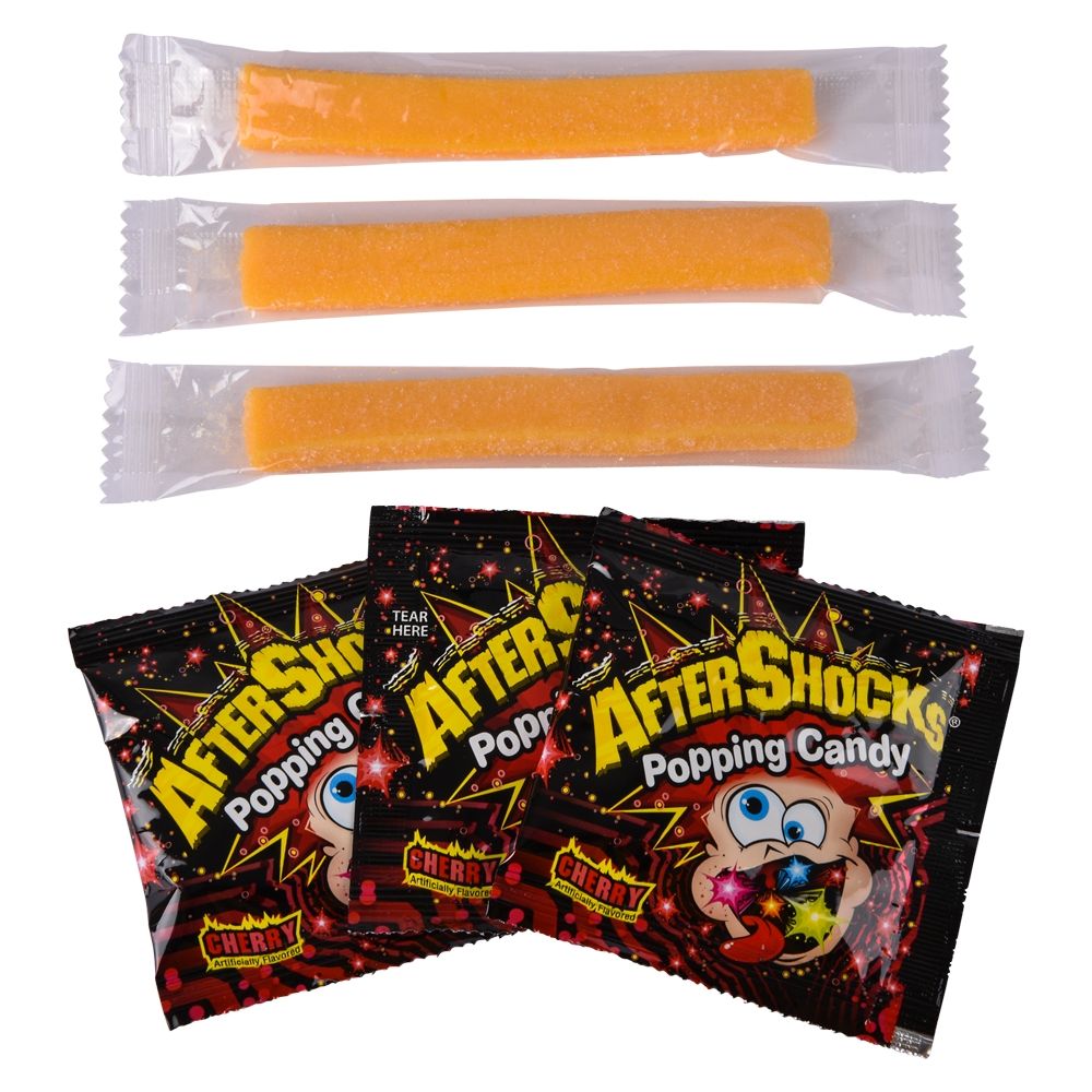 32 Bulk Aftershocks Gummy With Cherry Popping Candy